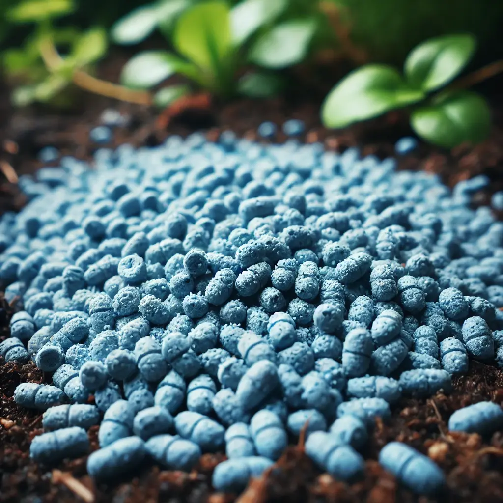 blauwe slakkenkorrels
