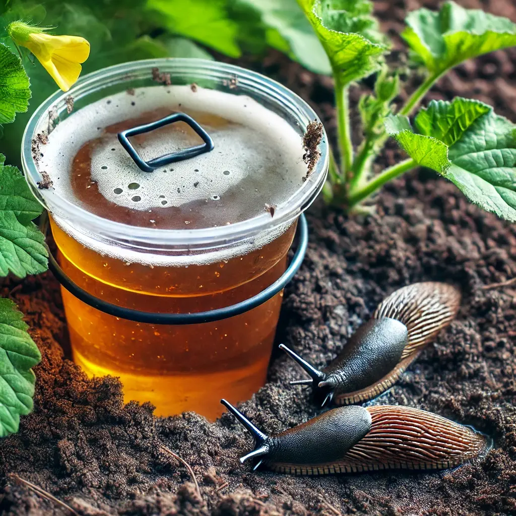 zelfgemaakte bierval tegen naaktslakken