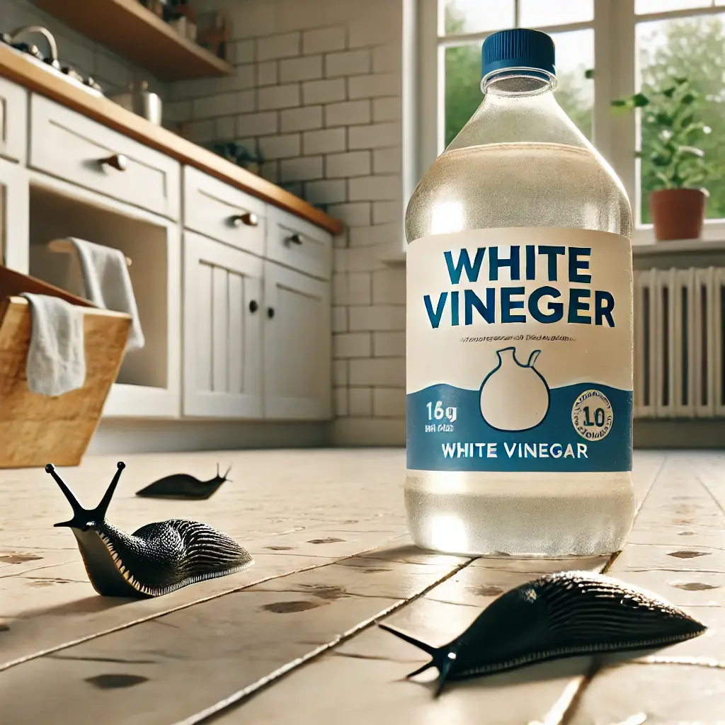 een egel die een zwarte slak eet